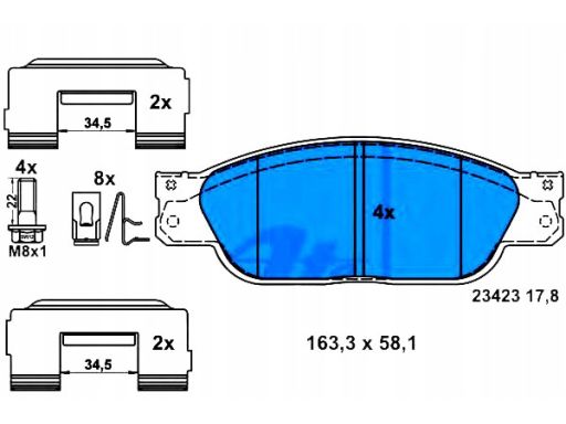 Klocek Hamulcowy Kpl. 13.0460-2729.2