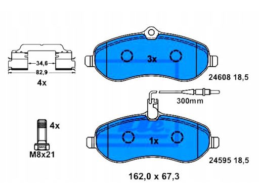 Klocek Hamulcowy Kpl. 13.0460-2738.2