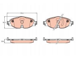 Klocek Hamulcowy Kpl. Gdb2143