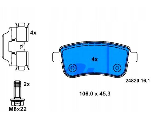Klocek Hamulcowy Kpl. 13.0460-2756.2