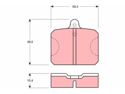 Klocek Hamulcowy Kpl. Gdb300