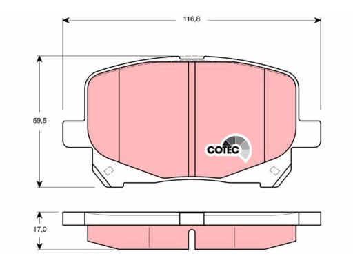 Klocek Hamulcowy Kpl. Gdb3248