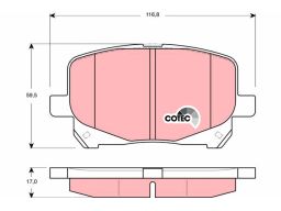 Klocek Hamulcowy Kpl. Gdb3248