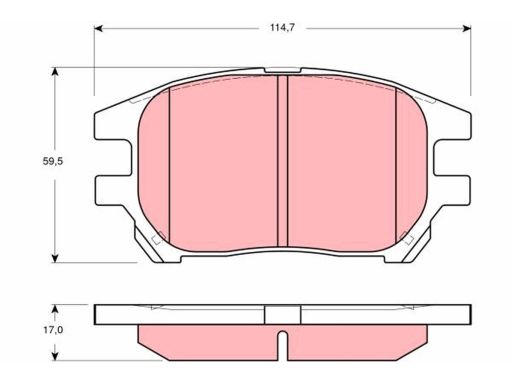 Klocek Hamulcowy Kpl. Gdb3379