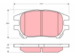 Klocek Hamulcowy Kpl. Gdb3379