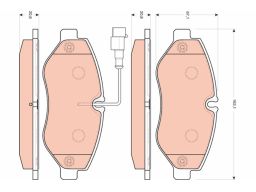 Klocek Hamulcowy Kpl. Luc Gdb3439