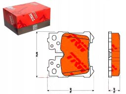 Klocek Hamulcowy Kpl. Gdb3475