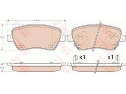 Klocek Hamulcowy Kpl. Gdb3546