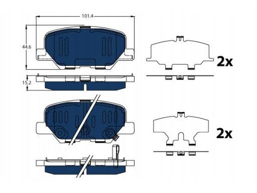 Klocek Hamulcowy Kpl. Gdb3583Bte
