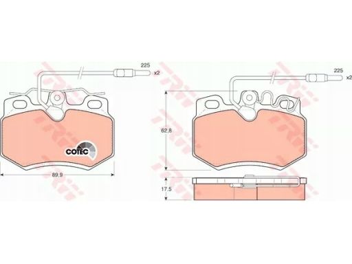 Klocek Hamulcowy Kpl. Gdb446