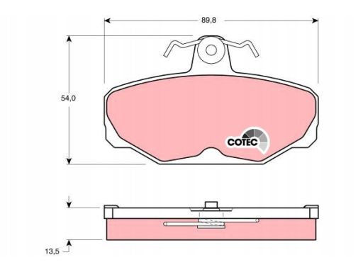 Klocek Hamulcowy Kpl. Gdb472