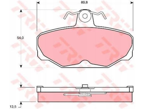 Klocek Hamulcowy Kpl. Gdb472