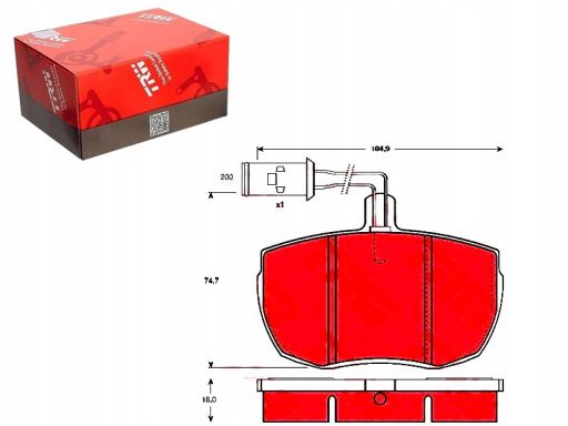 Klocek Hamulcowy Kpl. Gdb789