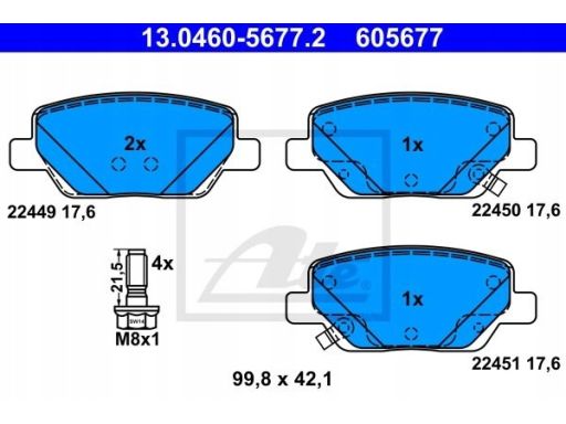 Klocek Hamulcowy Kpl. 13.0460-5677.2