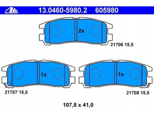 Klocek Hamulcowy Kpl. 13.0460-5980.2
