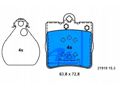 Klocek Hamulcowy Kpl. 13.0460-4064.2