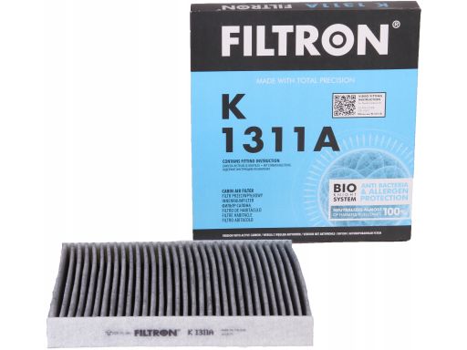 Filtr Kabinowy Węglowy K 1311A Audi A3 Q2 Q3 Tt Seat Leon Ateca Ford