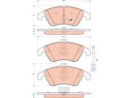 Klocek Hamulcowy Kpl. Gdb1737