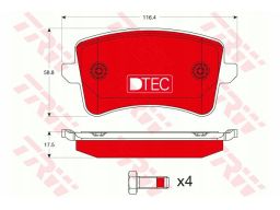 Klocek Hamulcowy Kpl. Gdb1765Dte