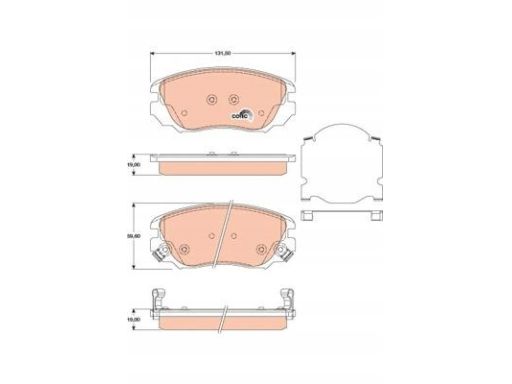 Klocek Hamulcowy Kpl. Gdb1782