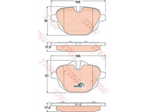 Klocek Hamulcowy Kpl. Gdb1840
