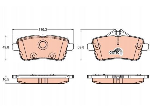 Klocek Hamulcowy Kpl. Gdb1947