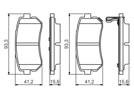 Klocek Hamulcowy Kpl. 0 986 495 354