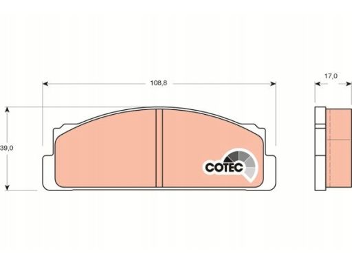 Klocek Hamulcowy Kpl. Gdb106