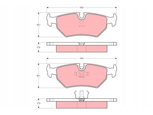 Klocek Hamulcowy Kpl. Gdb1109