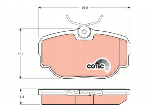 Klocek Hamulcowy Kpl. Gdb1155
