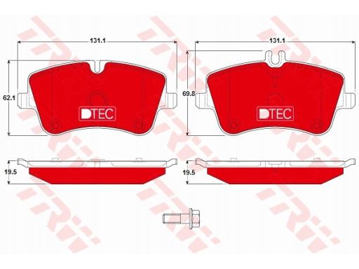Klocek Hamulcowy Kpl. Gdb1413Dte