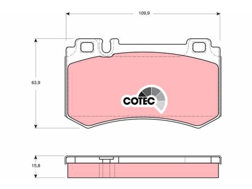 Klocek Hamulcowy Kpl. Gdb1544
