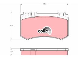 Klocek Hamulcowy Kpl. Gdb1544