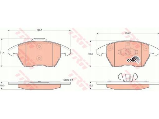 Klocek Hamulcowy Kpl. Gdb1605