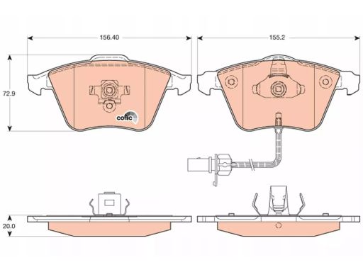 Klocek Hamulcowy Kpl. Gdb1617