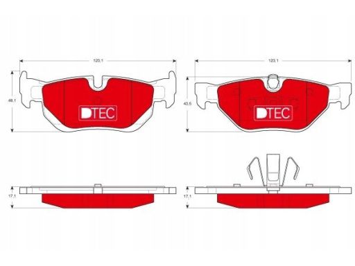 Klocek Hamulcowy Kpl. Gdb1626Dte