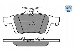 025 241 3717/Pd Klocek Hamulcowy Kpl. Tył (Z Podkładką Wytłumiającą, Z