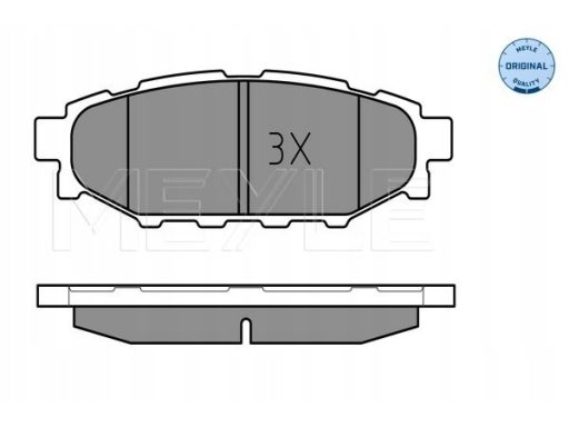 025 242 7114/W Klocek Hamulcowy Kpl. Tył , Pasuje Do: Porsche 911, Sub