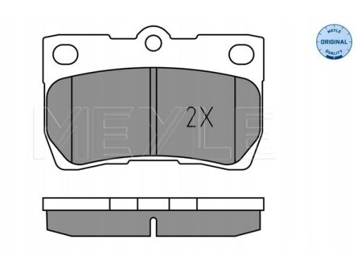 025 243 2317 Klocek Hamulcowy Kpl. Tył , Pasuje Do: Lexus Gs, Is C, Is