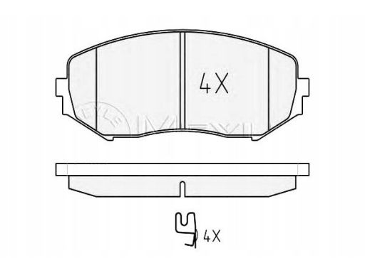 025 243 4617/W Klocek Hamulcowy Kpl. Przód , Pasuje Do: Suzuki Grand