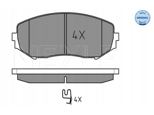 025 243 4617/W Klocek Hamulcowy Kpl. Przód , Pasuje Do: Suzuki Grand