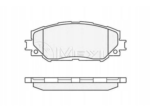 025 243 3617 Klocek Hamulcowy Kpl. Przód , Pasuje Do: Subaru Trezia,