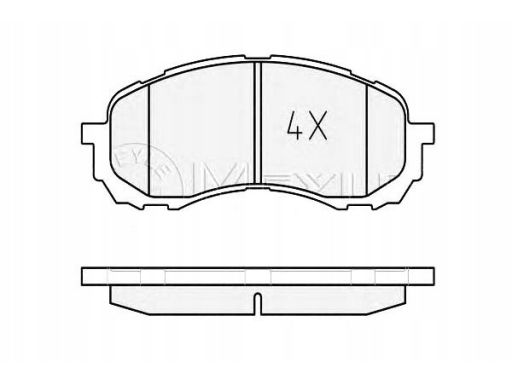 025 243 7217/W Klocek Hamulcowy Kpl. Przód , Pasuje Do: Subaru Impreza