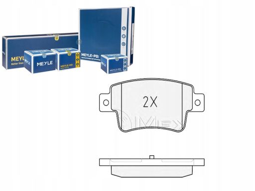 025 243 4917/W Klocek Hamulcowy Kpl. Tył (Z Dodatkami, Z Podkładką