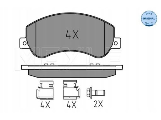 025 244 8418 Klocek Hamulcowy Kpl. Przód , Pasuje Do: Vw Amarok