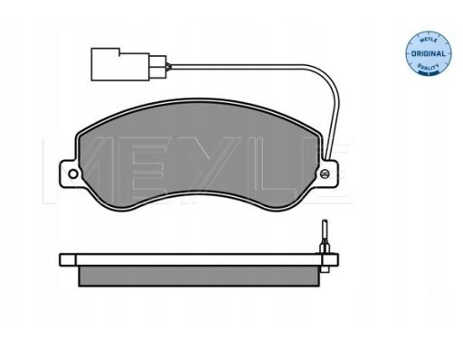 025 244 8419/W Klocek Hamulcowy Kpl. Przód , Pasuje Do: Ford Transit,