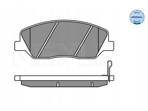 025 243 5117/W Klocek Hamulcowy Kpl. Przód , Pasuje Do: Hyundai Genesi