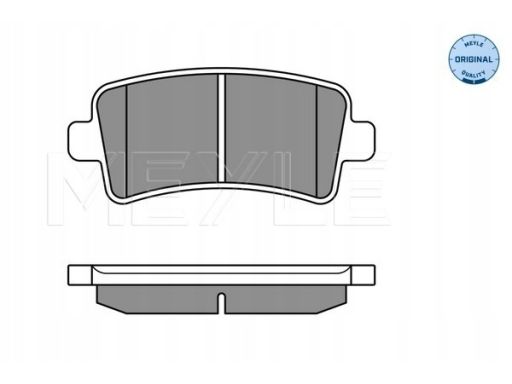 025 244 2116/W Klocek Hamulcowy Kpl. Tył , Pasuje Do: Opel Insignia A,