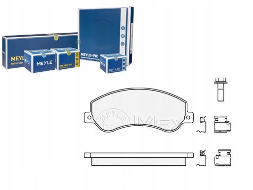 025 244 8419/Pd Klocek Hamulcowy Kpl. Przód , Pasuje Do: Ford Transit,
