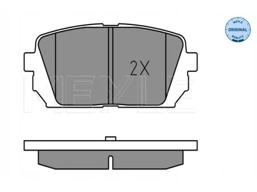 025 244 9116/W Klocek Hamulcowy Kpl. Tył , Pasuje Do: Kia Carens Iii
